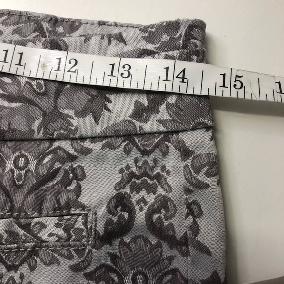 Anthropologie Cartonnier Charlie Ankle Floral Pant Grey, size 2 - Picture 10 of 12